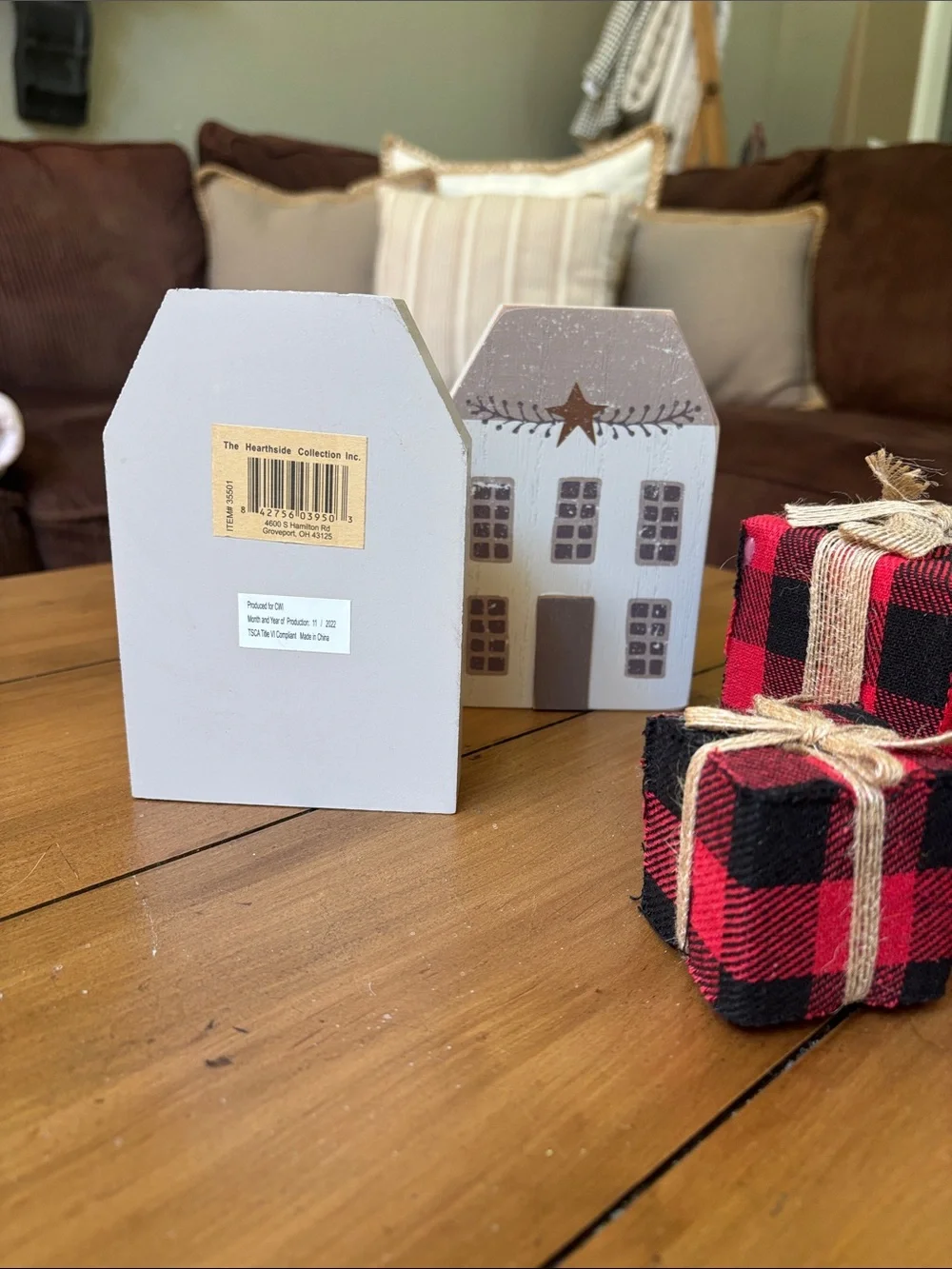 Rustic Buffalo Plaid Gift Box Holiday Set - Red and Black